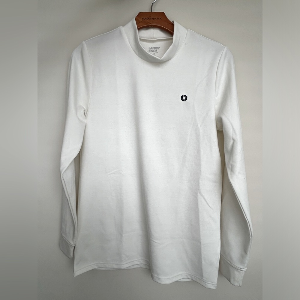 Land's End Chase Bank Unisex Mock-Neck Long-Sleeve